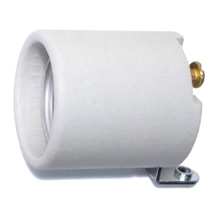 Midwest Fastener Medium Base Porcelain Sockets w/Mounting Brackets 3PK 77842